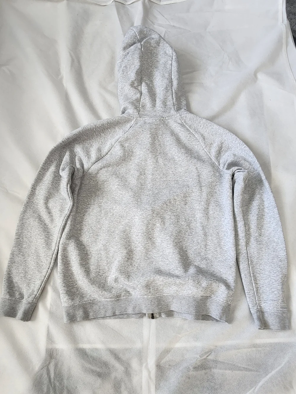 Nike Women Heather Gray Full-Zip Hoodie Size Medium - Picture 2 of 7